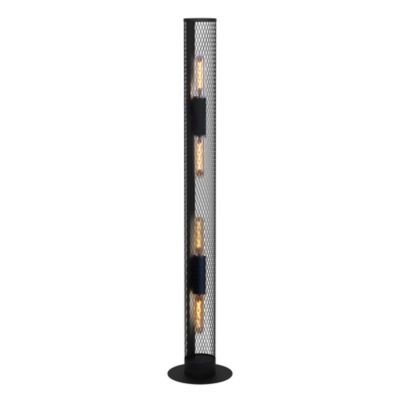Lampe à poser Redcliff 40W IP20 acier noir Eglo L.135,5 x H.12 cm