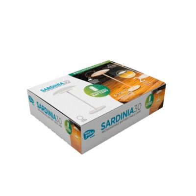 Lampe à poser réglable, rechargeable Sardina 30 métal blanc dimmable IP44 2W Newgarden