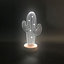 Lampe à poser Sampa Helios Cactus bois
