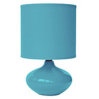 Lampe à poser Seynave Alizée turquoise Brillant