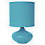 Lampe à poser Seynave Alizée turquoise Brillant