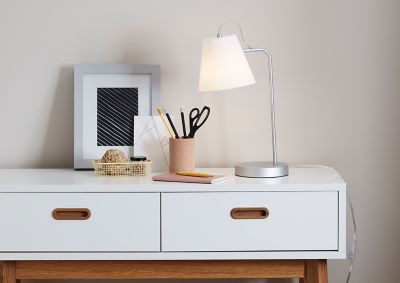 Lampe à poser Syenite E27 IP20 blanc