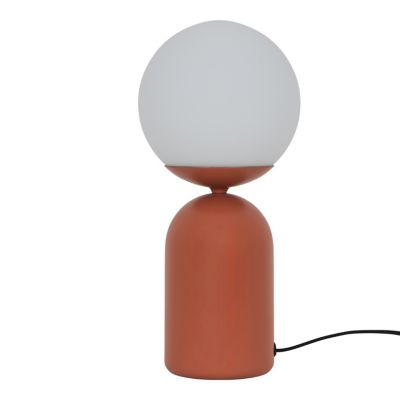 Lampe à poser terracotta Ø15 x H.32 cm 10W GoodHome Carterton