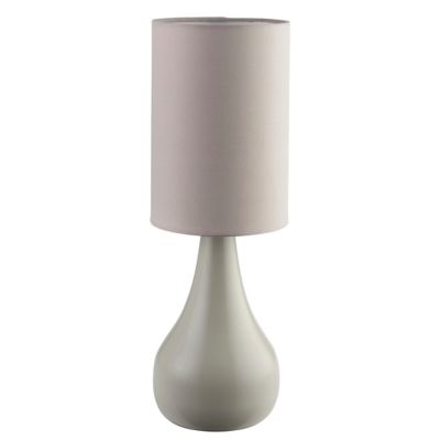 Lampe à poser Tertrez E14 IP20 gris clair