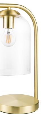 Lampe à poser Thestias E27 IP20 verre et métal
