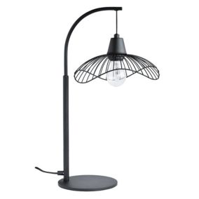 Lampe à poser Vagala E27 Ø24,5cm 40W IP20 noir Seynave