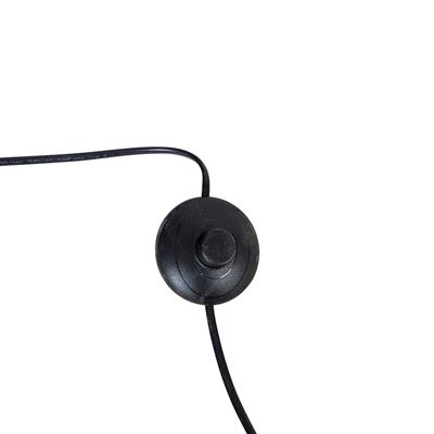 Lampe à arc en laiton avec base en marbre blanc réglable - XXL