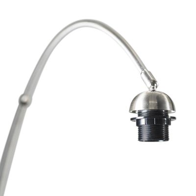 Lampe à arc moderne en acier réglable sans abat-jour