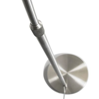 Lampe à arc moderne en acier réglable sans abat-jour