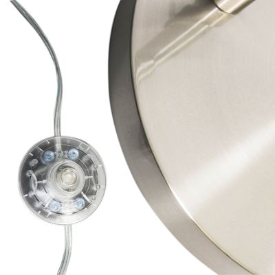 Lampe à arc moderne en acier réglable sans abat-jour