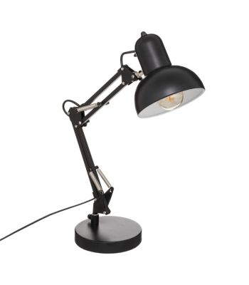 Lampe architecte en Métal Noir H 55.8 cm Lampe style industriel