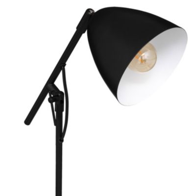 Lampe au bras articulé avec base en marbre (L.39.5xP.14xH.53.6 cm - Noir)