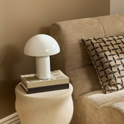 Lampe champignon secteur Lito blanc H24,5cm - ATMOSPHERA CREATEUR D'INTERIEUR