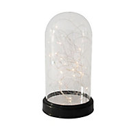 Lampe cloche microled verre H.26 cm