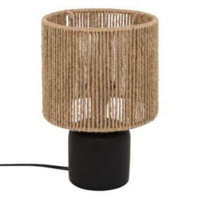 Lampe cylindre en céramique - Diamètre 16 cm x Hauteur 24 cm