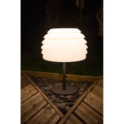 Lampe d'extérieur 230V, design soblre et épuré, H50cm, ampoule E27 Max. 40W (non fournie)