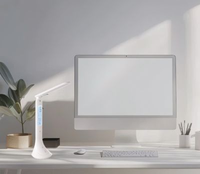 Lampe De Bureau à Pince Avec Bras Flexible - 12 LED Dimmables, Blanche, Certifiée CE - 3