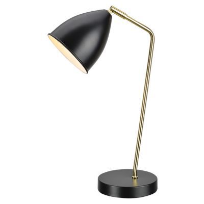 Lampe De Bureau Colours Sherman Noir Brillant Castorama