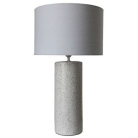 Lampe de bureau DKD Home Decor 25W Lin Blanc Multicouleur 220 V 50 W Dolomite 28 x 28 x 50 cm