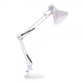 Lampe de bureau DKD Home Decor Blanc Métal 22 x 39 x 69 cm