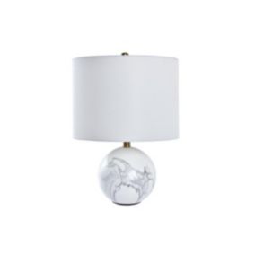 Lampe de bureau DKD Home Decor Doré Blanc 220 V 50 W Moderne 36 x 36 x 52 cm