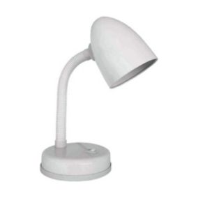 Lampe de bureau EDM Amsterdam E27 60 W Flexo/Lampe de bureau Métal Blanc 13 x 34 cm