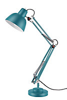Lampe de bureau Ginaz E14 IP20 bleu