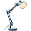 Lampe de bureau Henry E27 IP20 28W 40 X 50 cm Brillant métal bleu