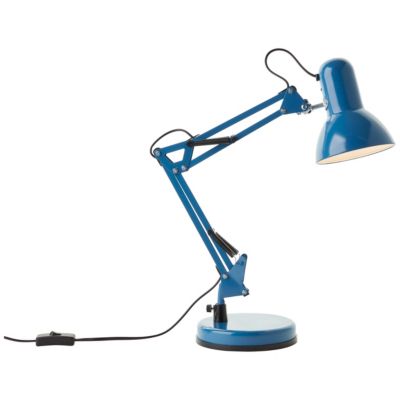 Lampe De Bureau Métallique Rouge - Style Industriel Vintage - Sans Marque