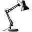 Lampe de bureau Henry E27 IP20 28W 40 X 50 cm Brillant métal noir