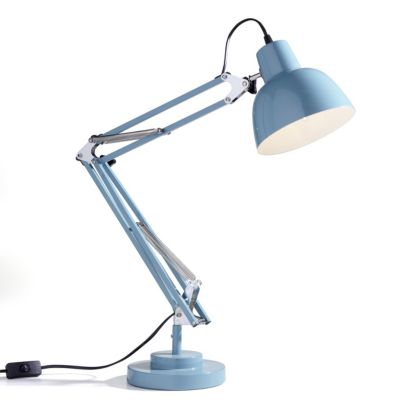 Lampe De Bureau Isaac Bleu H 68cm 9w Castorama