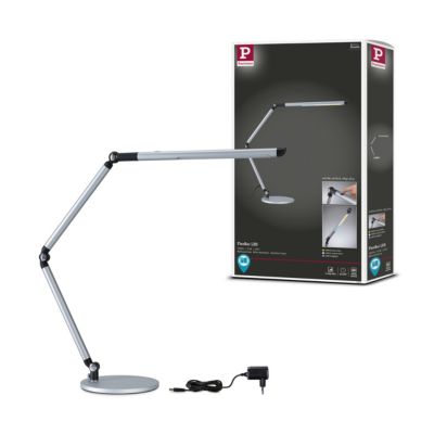 Lampe de bureau LED 3-Step-Dim FlexBar White Switch 700lm 9,5W Argent mat