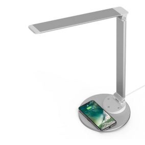 Lampe de bureau LED avec chargeur intégré silver TAOTRONICS