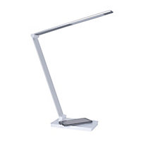 Lampe de bureau LED Corep Amiral USB + induction blanc