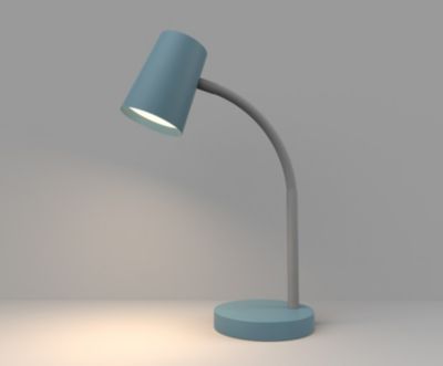 Lampe de bureau LED intégrée L.23 x l.13 x H.40 cm 7,8W 400lm bleu dimmable