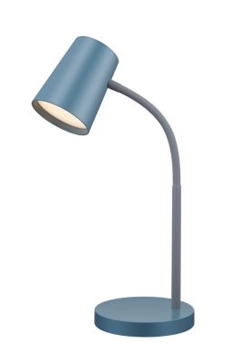 Lampe de bureau LED intégrée L.23 x l.13 x H.40 cm 7,8W 400lm bleu dimmable