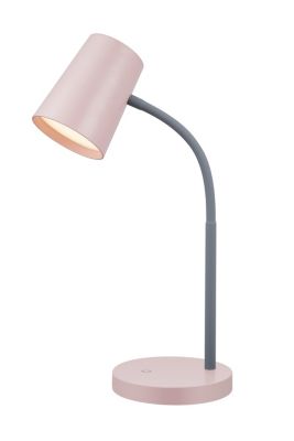 Lampe de bureau LED intégrée L.23 x l.13 x H.40 cm 7,8W 400lm rose dimmable