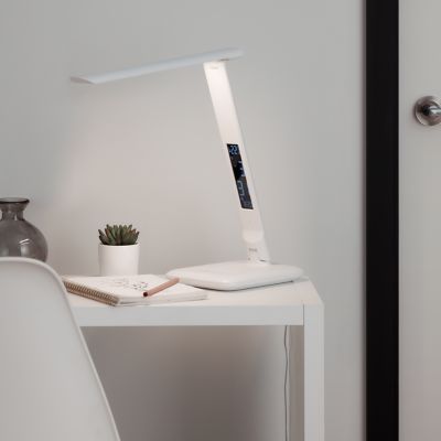 Lampe de bureau LED intégrée variable Conjola 600lm 12W IP20 variable GoodHome blanc