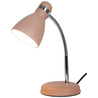 Lampe De Bureau Naraji E27 Ip20 Rose Castorama