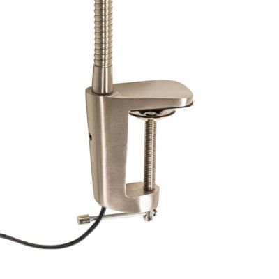 Lampe de bureau à pince en acier avec LED et variateur tactile - Lionard