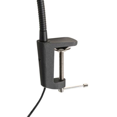 Lampe de bureau à pince noire avec LED et variateur tactile - Lionard