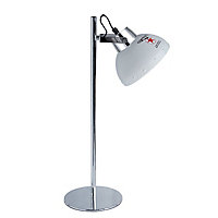Lampe de bureau Seynave Redstar chromé et blanc Brilliant