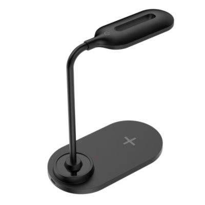 Lampe de bureau USB avec charge à induction 15W noir Bigben