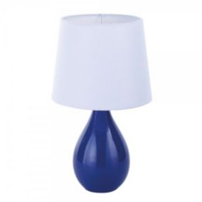 Lampe de bureau Versa Aveiro Bleu Céramique 20 x 35 x 20 cm