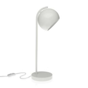 Lampe de Bureau Versa Dale Blanc Métal (19,5 x 50 x 15 cm)