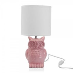 Lampe de bureau Versa Hibou Céramique 16 x 16 x 32,5 cm 16 x 32,5 x 16 cm