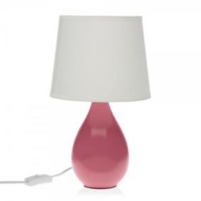 Lampe de bureau Versa Roxanne Rose Céramique 20 x 35 x 20 cm