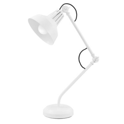 Lampe de bureau Yarra E27 IP20 blanc