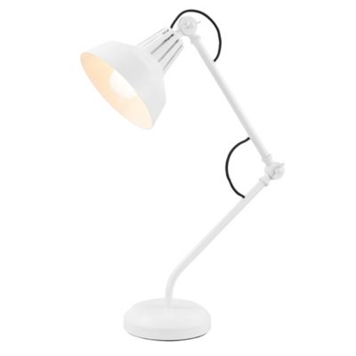 Lampe de bureau Yarra E27 IP20 blanc