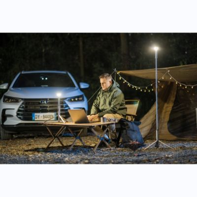 Lampe de Camping Télescopique LED 195cm- Rechargeable USB- Étanche IP65
